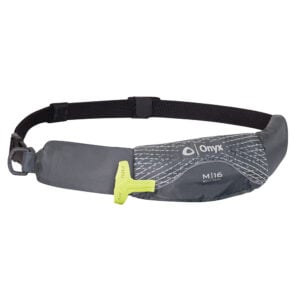 Onyx M16 inflatable belt pack for water safety