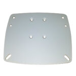 White mounting bracket with multiple screw holes.