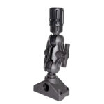 Adjustable pivot mount for cameras or accessories.