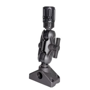 Adjustable pivot mount for cameras or accessories.
