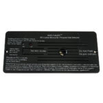 RV carbon monoxide propane gas detector panel.
