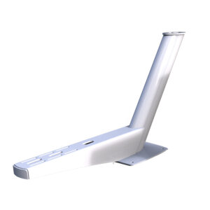White metal bracket for structural support