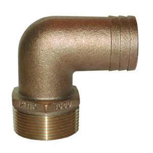 Bronze 90-degree pipe elbow fitting