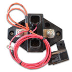 Car battery fuse holder with red wires