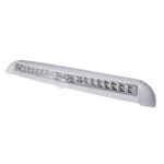 White LED light bar with multiple bulbs