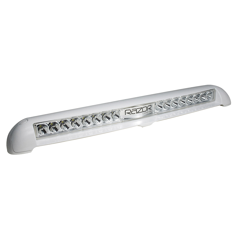 White LED light bar with multiple bulbs.