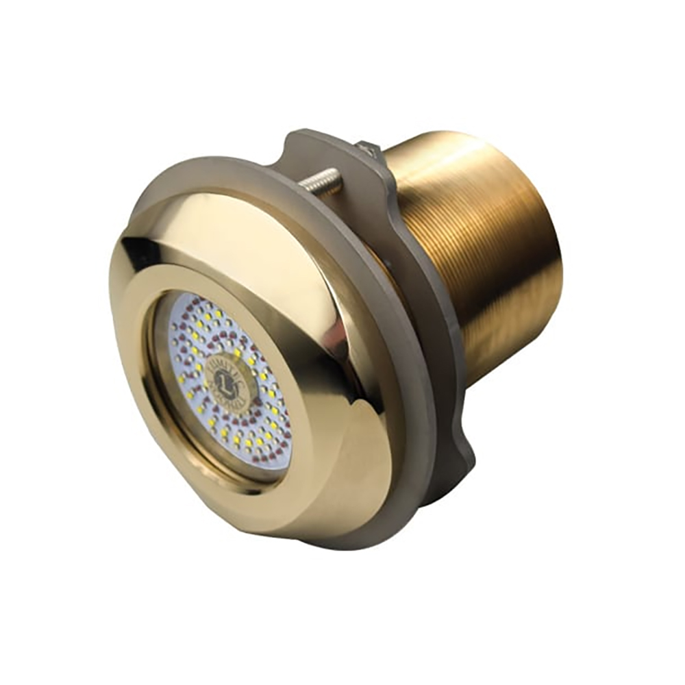 Gold underwater LED pool light fixture