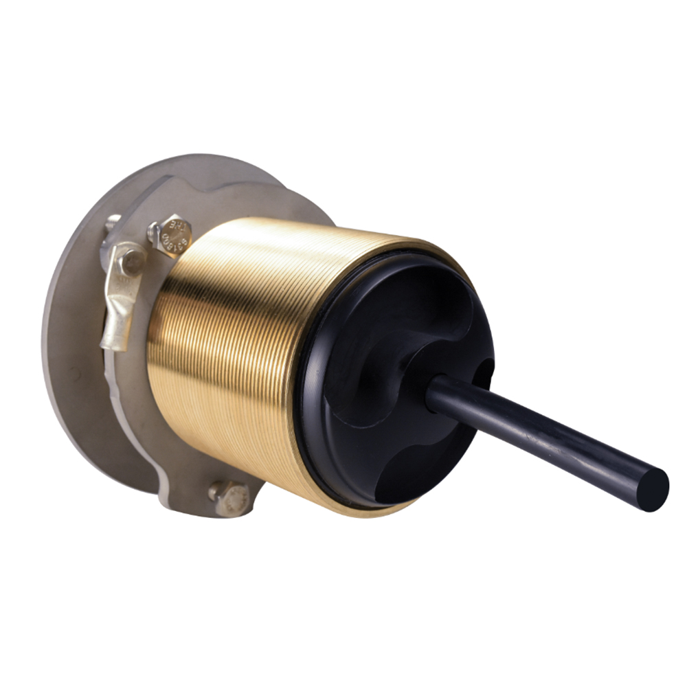 Gold and black round flush valve
