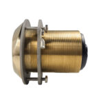 Side view of brass gate valve fitting