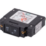 10A circuit breaker with ON/OFF switch.