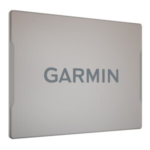 Garmin device closed, gray exterior.