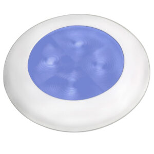 Round blue and white LED pool light