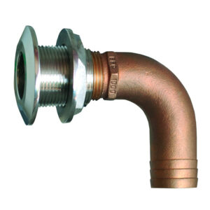 Bronze pipe fitting with threaded connector