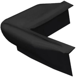 Black stair corner protective guard