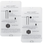 SAFE-T-ALERT marine carbon monoxide alarm labels.