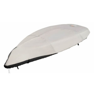 Boat cover for weather protection.