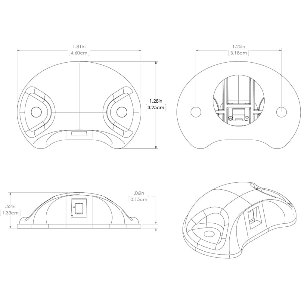 Technical schematic of a small electronic device