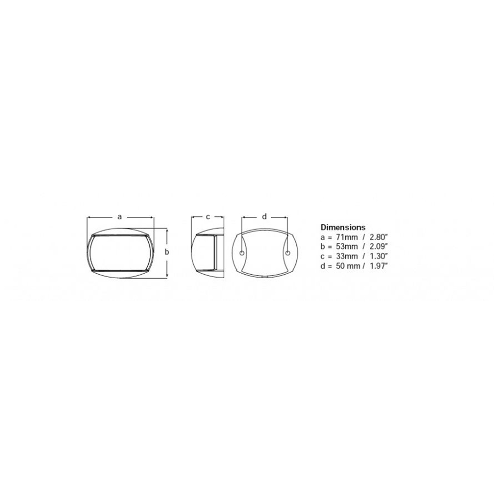 Mechanical part diagram with labeled dimensions.