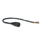 Electrical cable with exposed colored wires