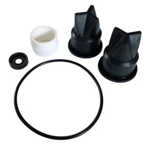 Various automotive gaskets on white background.