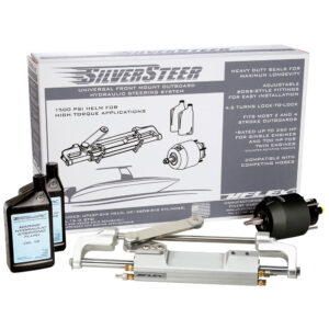 SilverSteer hydraulic steering system for boats.