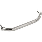 Stainless steel grab bar with threaded ends