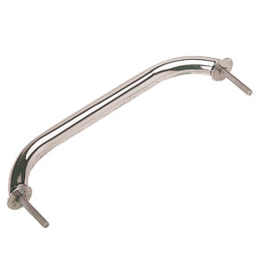Chrome shower handle with threaded bolts