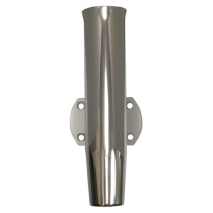 Stainless steel flush mount boat rod holder.