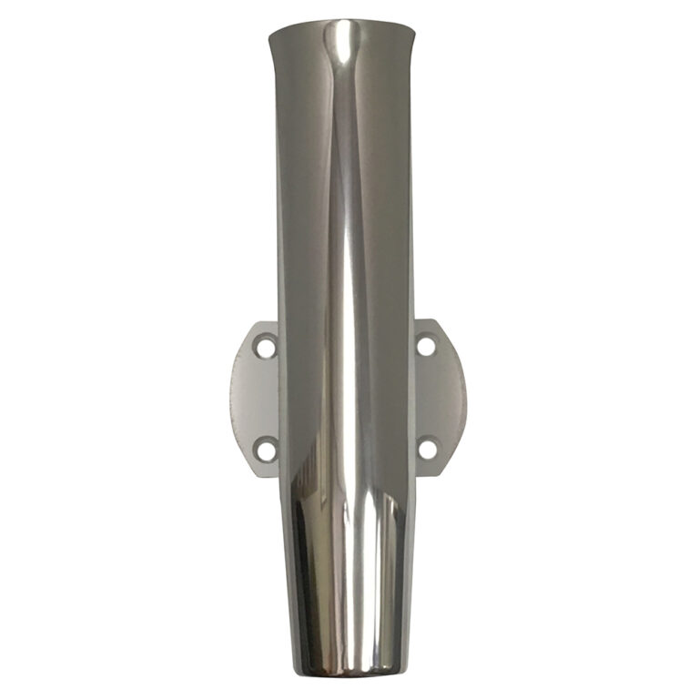 Stainless steel flush mount boat rod holder.
