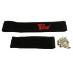 Rod Saver straps with screws for secure storage.