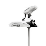 Minn Kota Terrova trolling motor in white finish.
