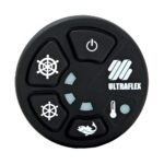 Ultraflex black control panel with icons.