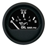 Oil pressure gauge with bar/psi measurement
