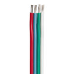 Four colored wires: red, blue, green, white.