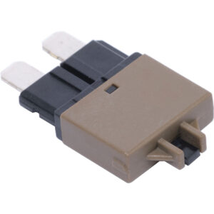 Brown automotive blade fuse close-up