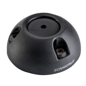 Black cable gland for marine installations.