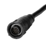 Black twelve-pin circular connector cable