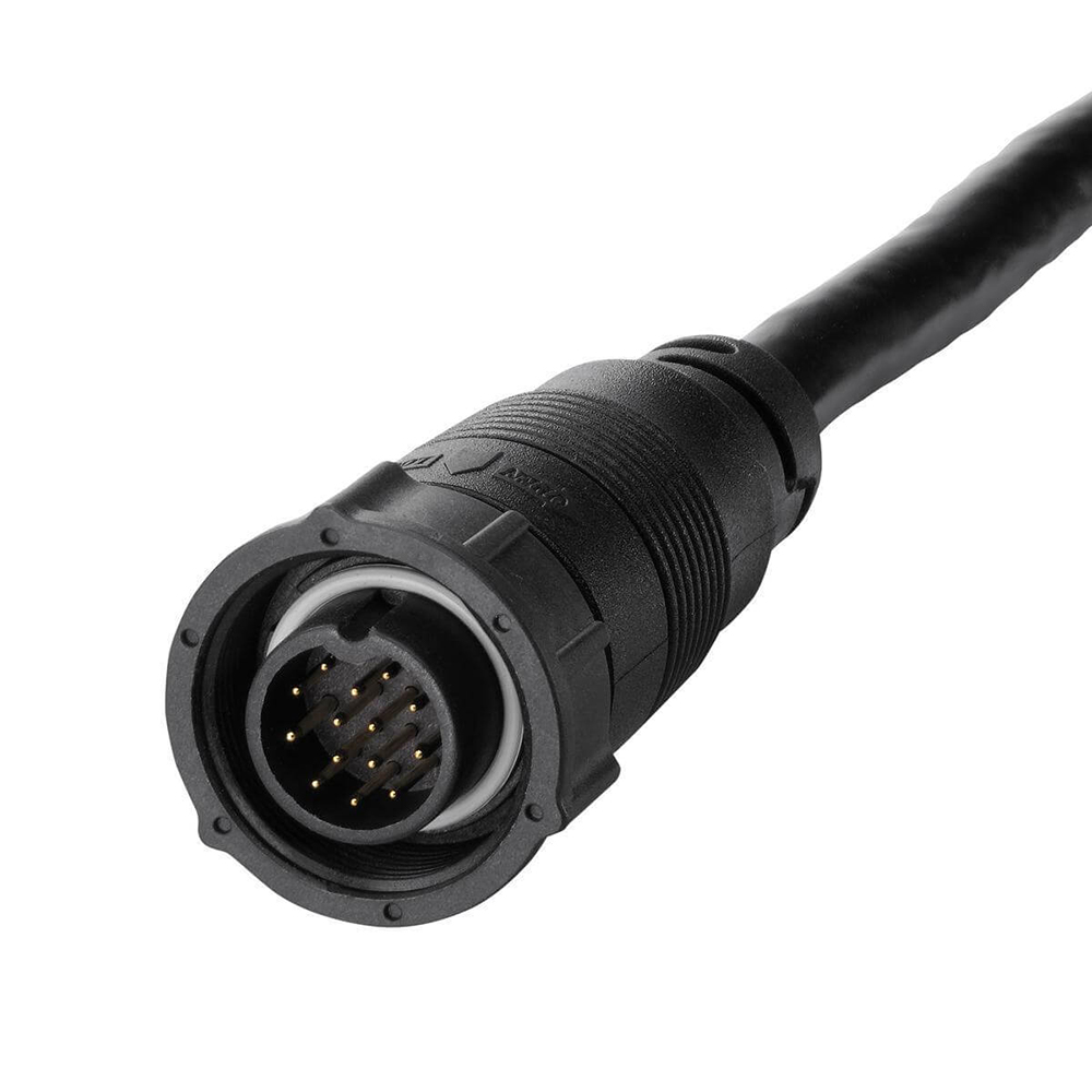 Black twelve-pin circular connector cable