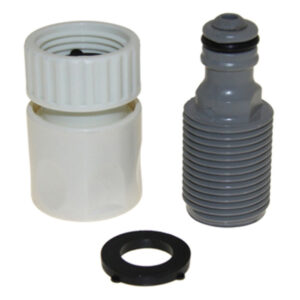 Plastic in-line garden hose connector kit
