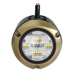 Underwater marine LED light with brass housing