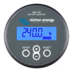 Victron BMV-702 battery monitor displaying 240.0 hours.
