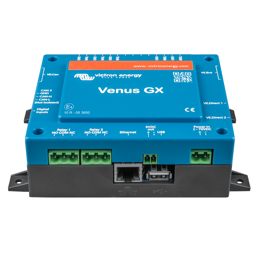 Victron Energy Venus GX device, front view.
