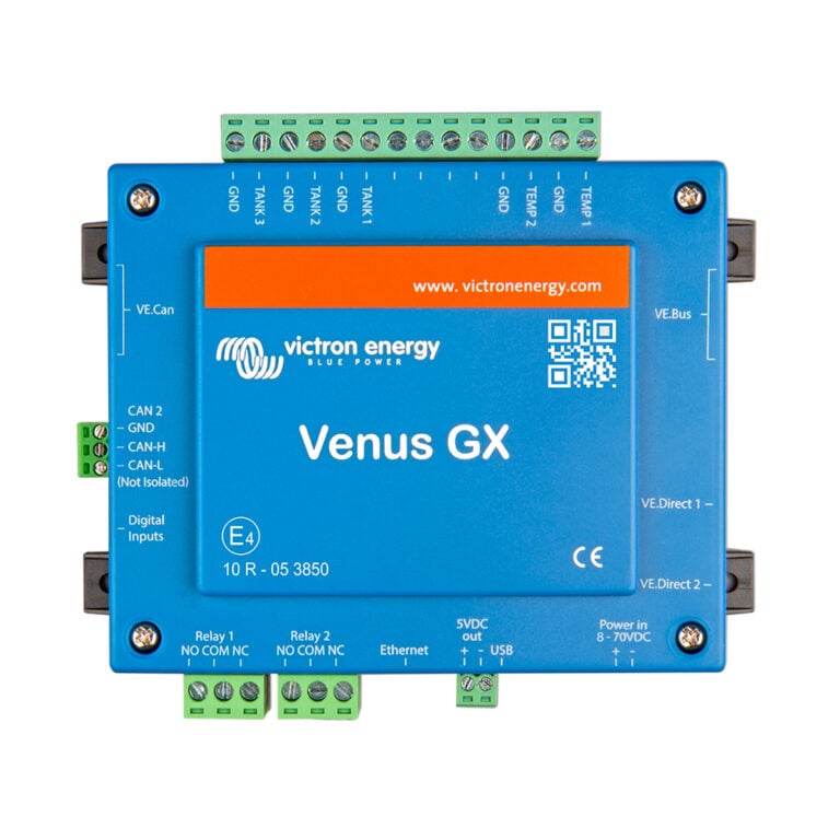 Blue Victron Energy Venus GX device interface