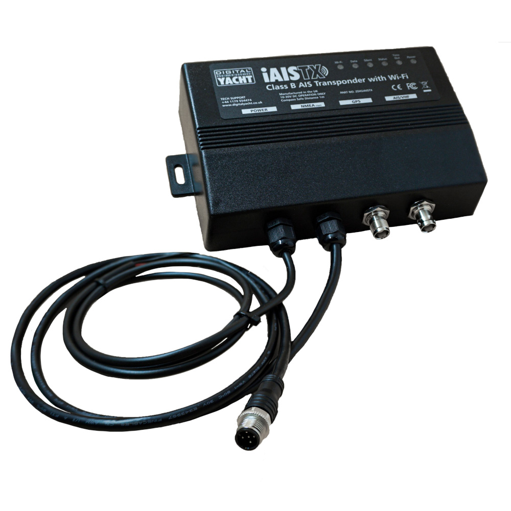 iAIS TX AIS transponder with Wi-Fi and cables