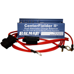 Balmar dual alternator charge balancer with cables.