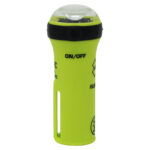 Yellow marine LED safety light with on/off switch.