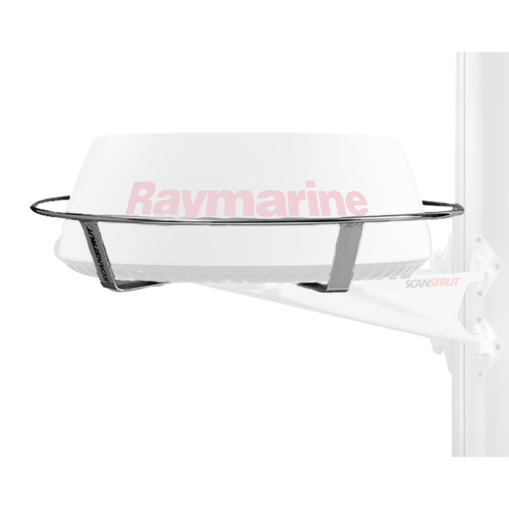 Raymarine radar with protective frame mount