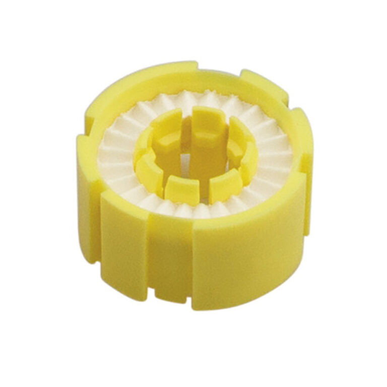 Yellow plastic air filter component