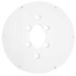 White round router base plate, multiple holes