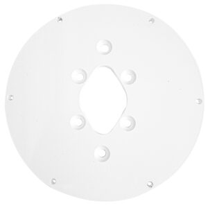 White round router base plate, multiple holes
